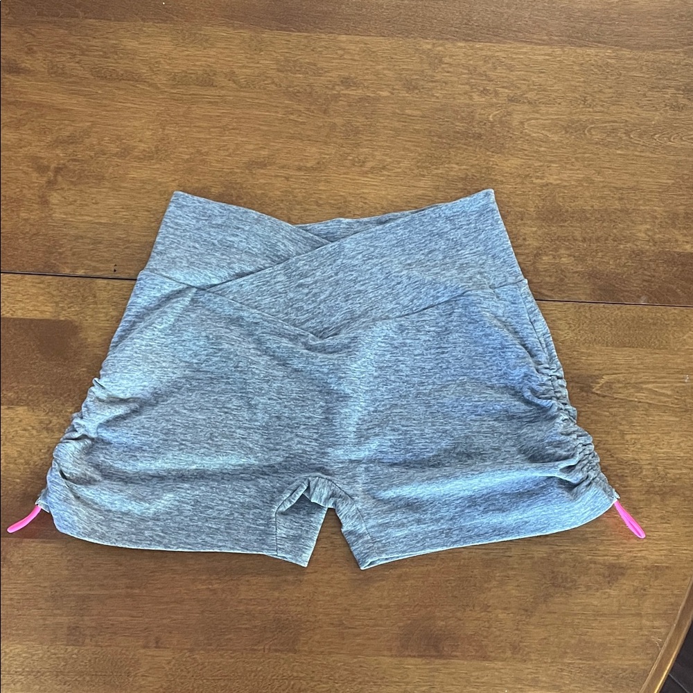 Bombshell Sportswear Gray Contour Toggle Shorts